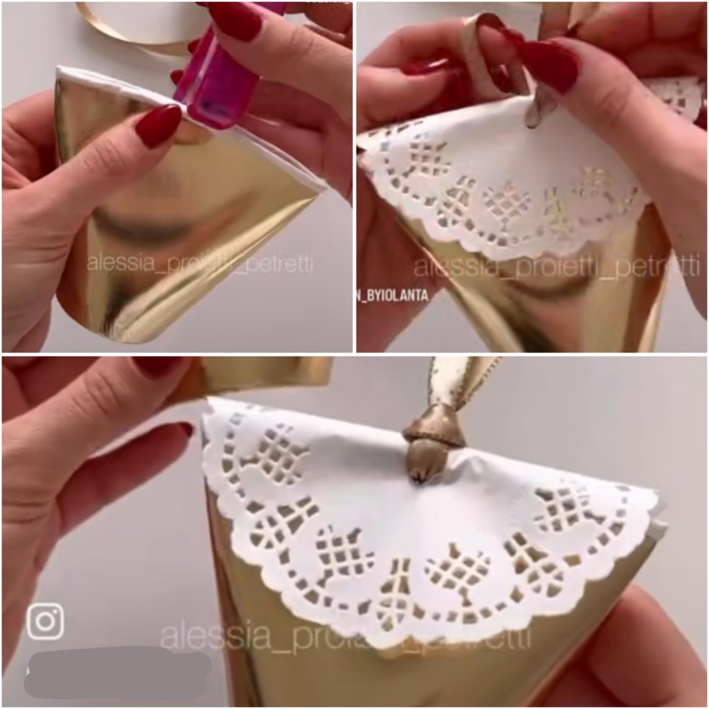 Kreasi amplop lebaran dari gelas kertas (Foto: Instagram/design_byiolanta)