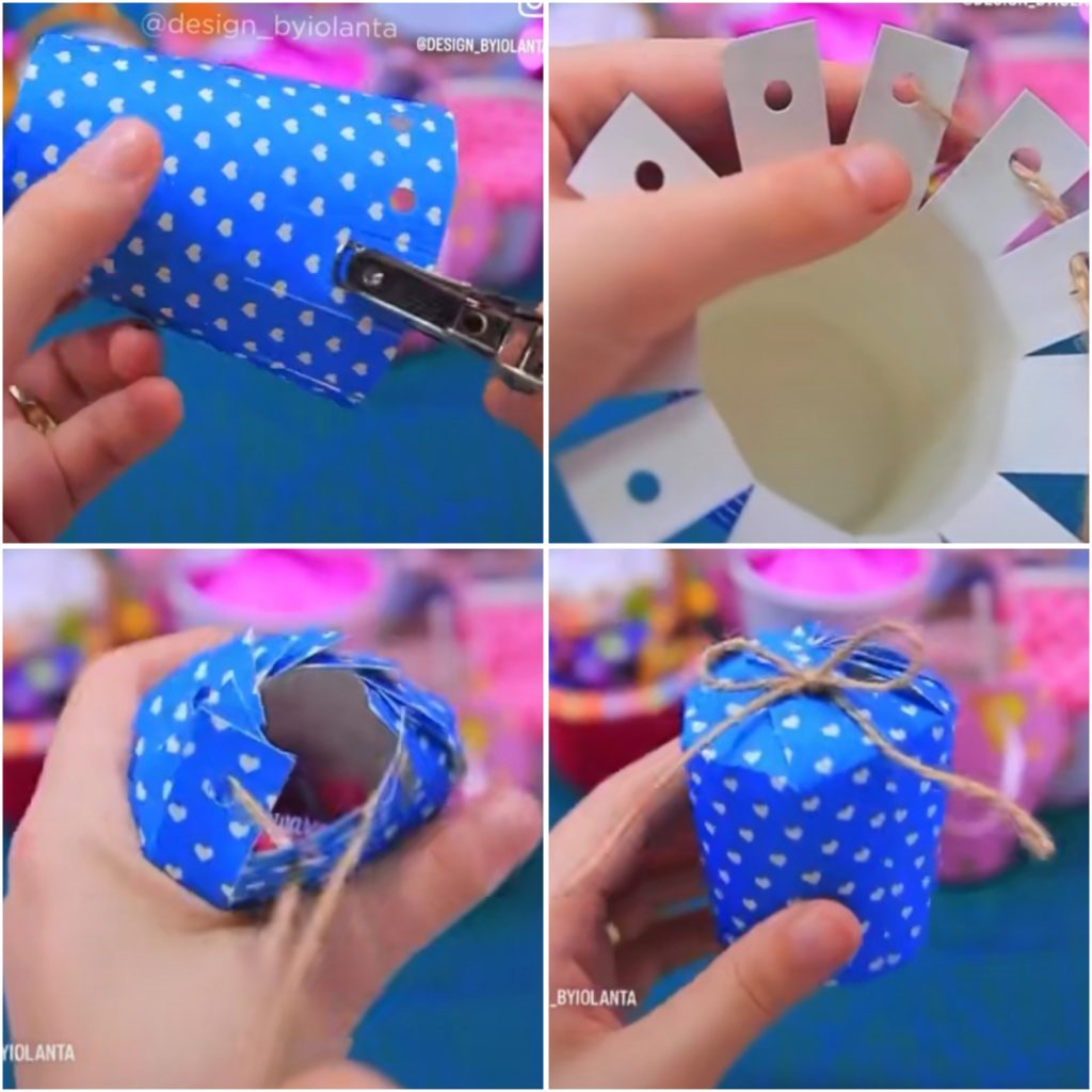 Kreasi lain dari gelas kertas (Foto: Instagram/design_byiolanta)