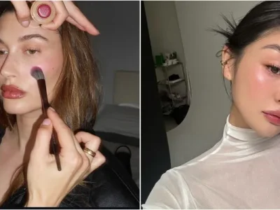 Plum girl spring makeup ala Hailey Bieber (Foto: Instagram/haileybieber, Pinterest/ImaW)