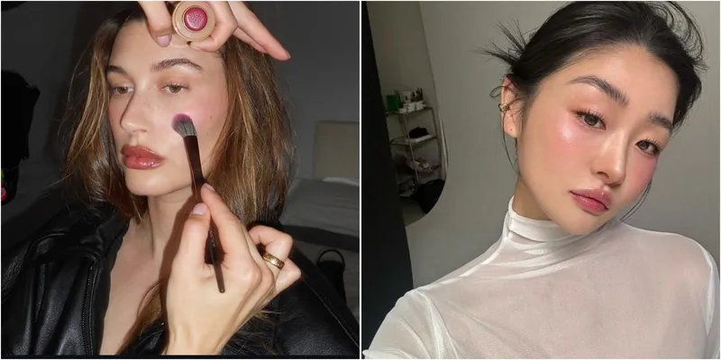 Plum Girl Spring Makeup ala Hailey Bieber, Beri Kesan Juicy Face