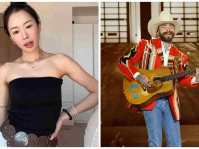 Post Malone dan Hee Sung “Jamie” Park. Foto : Getty images
