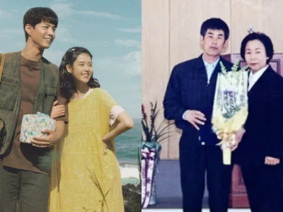 Pasangan asal Jeju yang punya kisah serupa drakor 'When Life Gives You Tangerines'. Foto: Dok. Kolase X @NetflixID, Jejusori