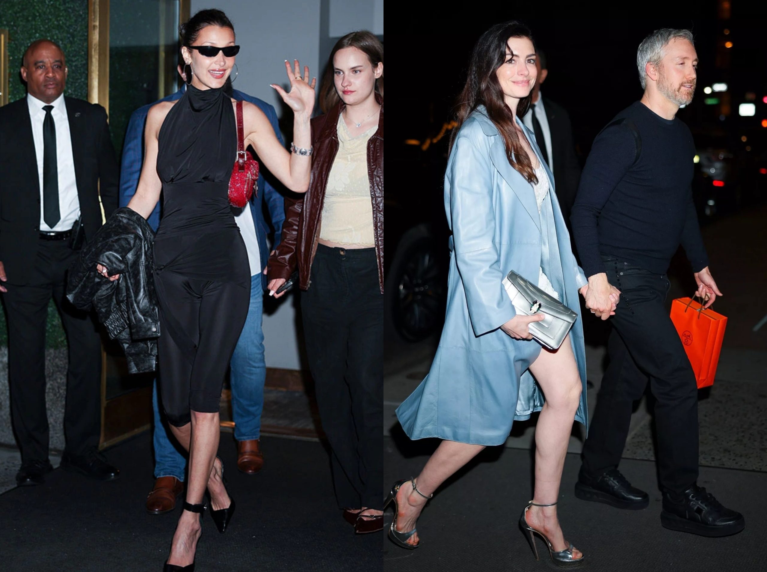 Bella Hadid dan Anne Hathaway. Foto: Dok. Backgrid