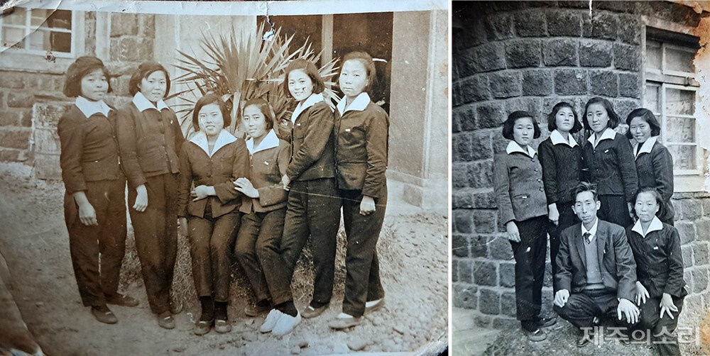 Hong Kyung Ja (paling kanan) bersama teman-teman masa kecilnya. Foto: Dok. Jejusori