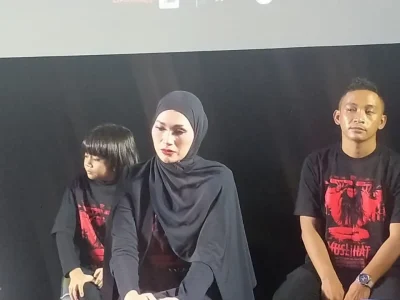 Tata Janeeta ciptakan lagu horor sebagai soundtrack film 'Muslihat'. (Foto: Bayu/Nyata)