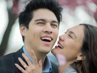 Maxime Bouttier dan Luna Maya tunangan. Foto : Instagram/lunamaya
