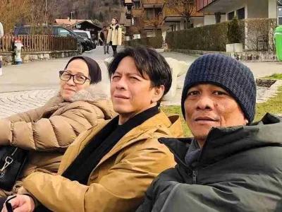 Ariel Noah dan kakaknya, Nazlin Fachridzal. Foto: Instagram/xarielsite