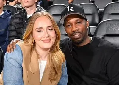 Adele dan tunangannya, Rich Paul. Foto: Dok. Getty Images