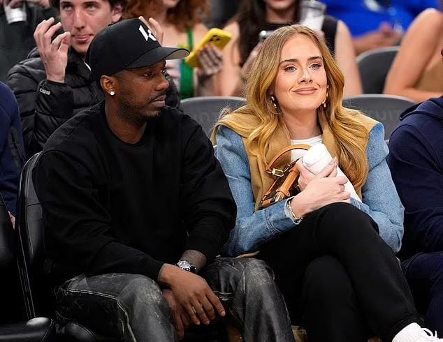 Adele dan Rich Paul kencan menonton pertandingan basket. Foto: Dok. AP