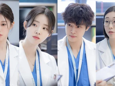 Empat pemeran utama 'Resident Playbook'. Foto: Dok. Instagram @tvn_drama