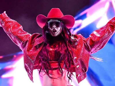 Jennie BLACKPINK tampil solo di Coachella. Foto: Dok. Gilbert Flores/Getty Images