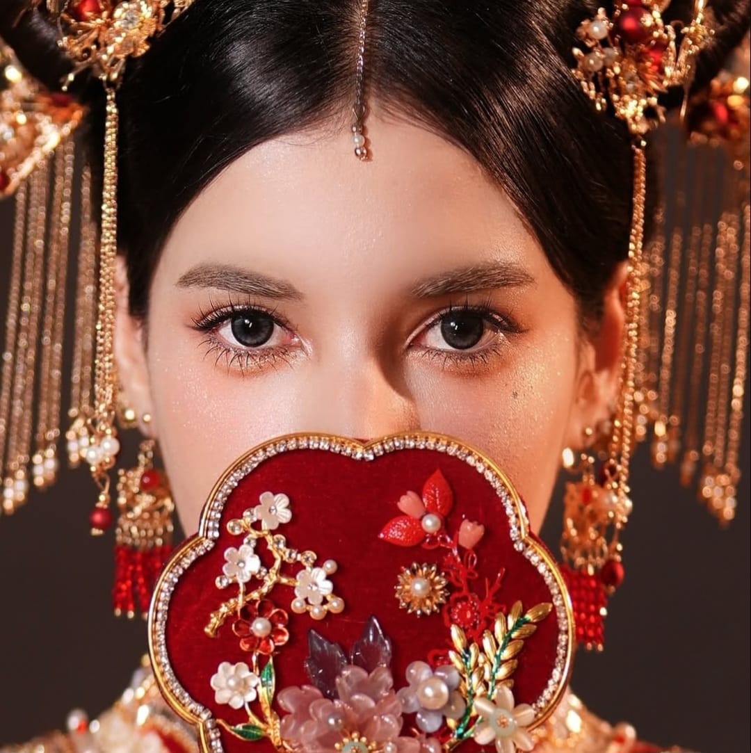 Detail bagian mata untuk makeup douyin. Foto: Dok. Instagram @tasyafarasya