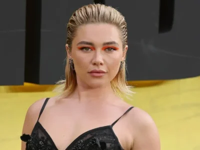 Florence Pugh menghadiri premier film 'Thunderbolts' di London. Foto: Dok. Neil Mockford/FilmMagic