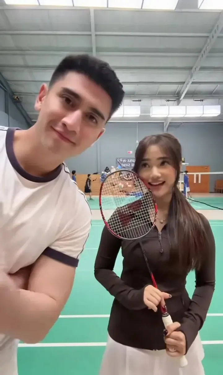 Verrell Bramasta Ajak Fuji badminton. Foto : Instagram/bramastavrl