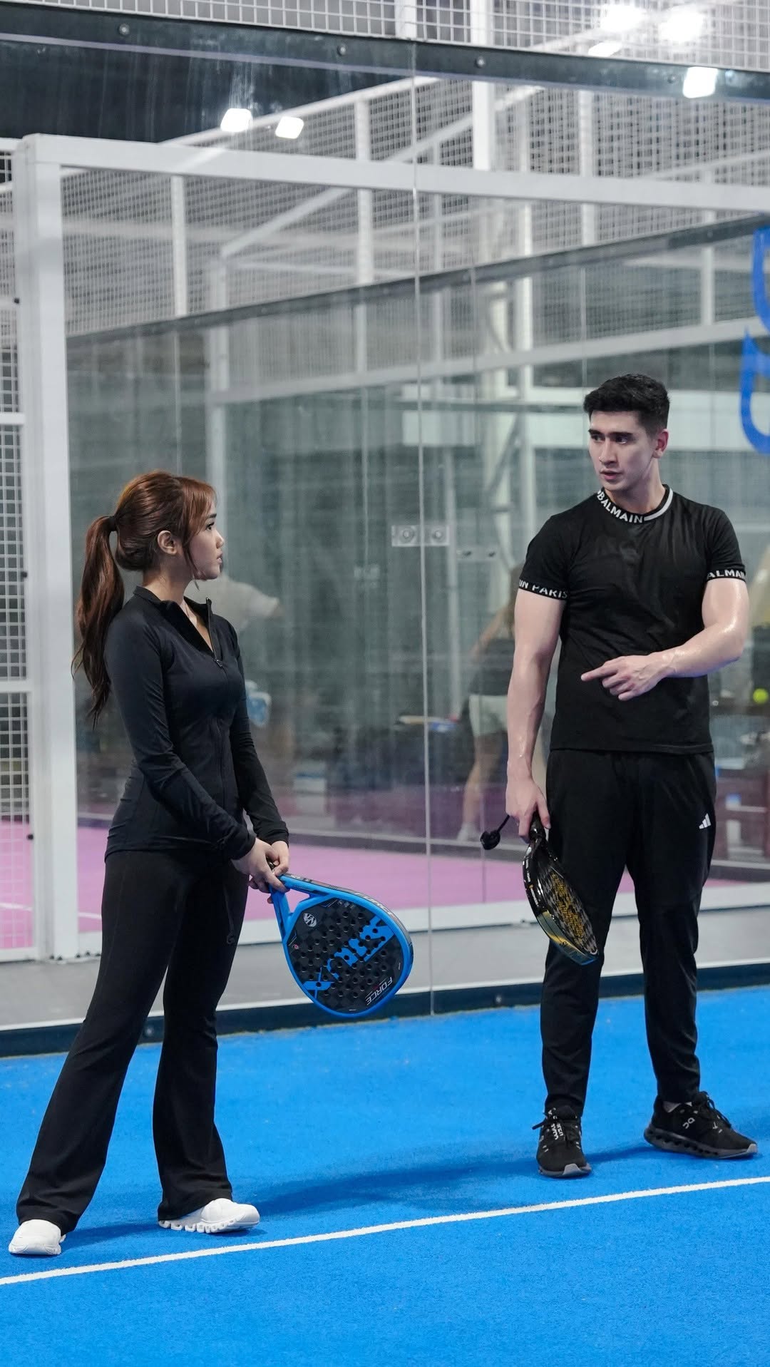 Verrell Bramasta dan Fuji Main Padel Bareng. Foto : Instagram/fuji_an