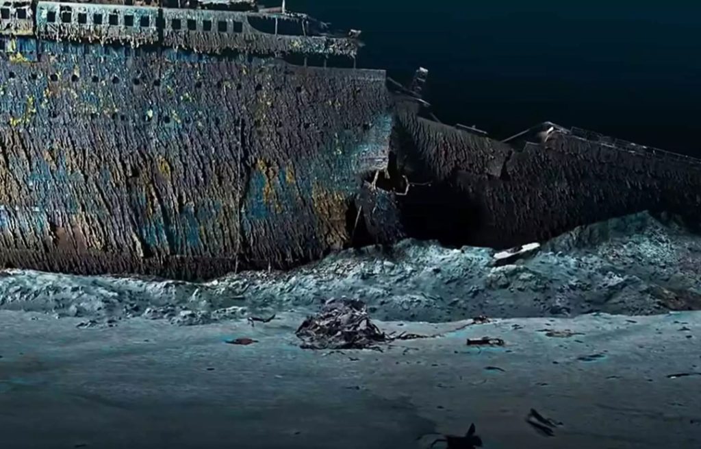 Bangkai kapal Titanic (Foto: YouTube/National Geographic)