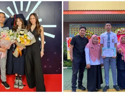 Artis Ibnu Jamil dan Wulan Guritno kompak dengan mantan masing-masing meski sudah cerai. Foto : Instagram