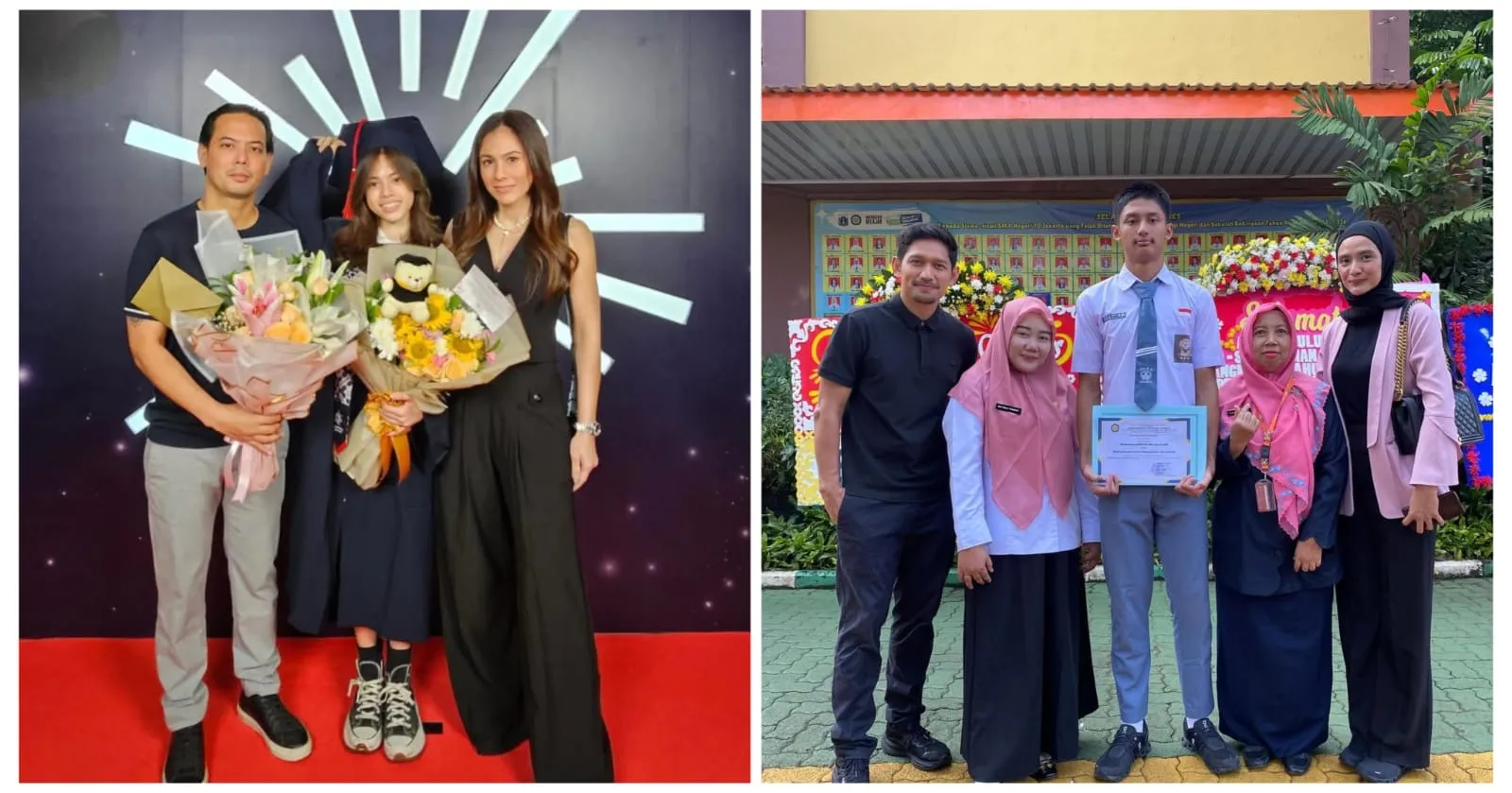 Harmonis Setelah Cerai, Ini Potret Kompak Artis Dampingi Anak Lulus Sekolah