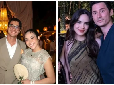 Pasangan artis yang Go public di pernikahan Luna Maya. Foto : Istimewa