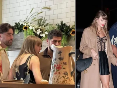 Travis Kelce dan Taylor Swift bersama-sama di Philadelphia pada Hari Ibu, berdasarkan foto viral yang beredar di media sosial. (Foto: TikTok/_theblackdogstan)