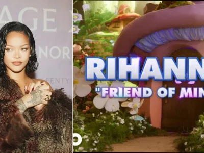 Rihanna isi soundtrack film animasi 'The Smurfs'. (Foto: Instagram/ririgalbadd)