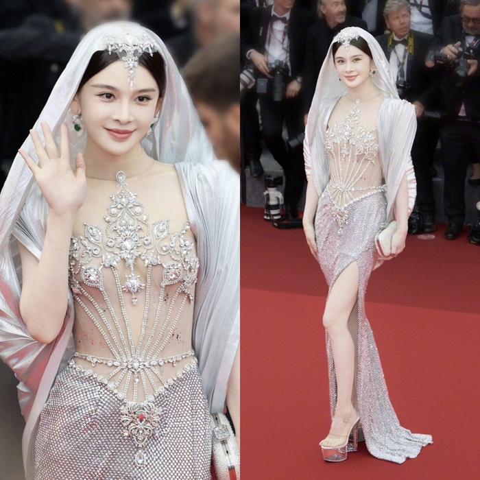 Potret Zhao Yingzi di Festival Film Cannes 2025. Foto : Zhao Yingzi SNS