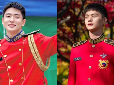 Deretan idol K-Pop yang wamil menjadi band militer. Foto: Dok. X @jjh_jay0214, @mma9090