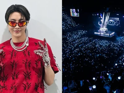 J-Hope menggelar konser solo perdana di Jakarta. Foto: Dok. X @bts_bighit