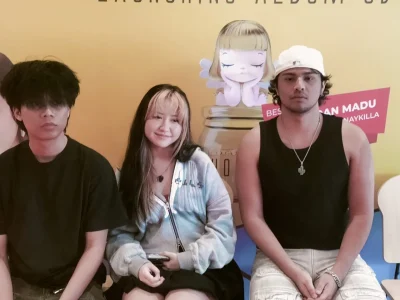 Naykilla 'Garam dan Madu' (tengah) terlibat dalam album Honey Sweet Compilation. (Foto: Bayu/Nyata)