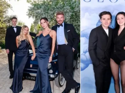 Keluarga David Beckham. (Foto: Kolase Instagram/victoriabeckham dan Getty Images)