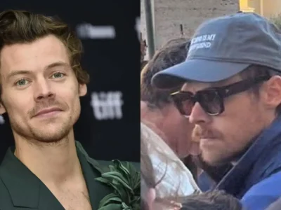 Harry Styles terciduk berada di Vatikan. Foto: Dok. Kolase Evan Agostini/AP, X @PopCrave