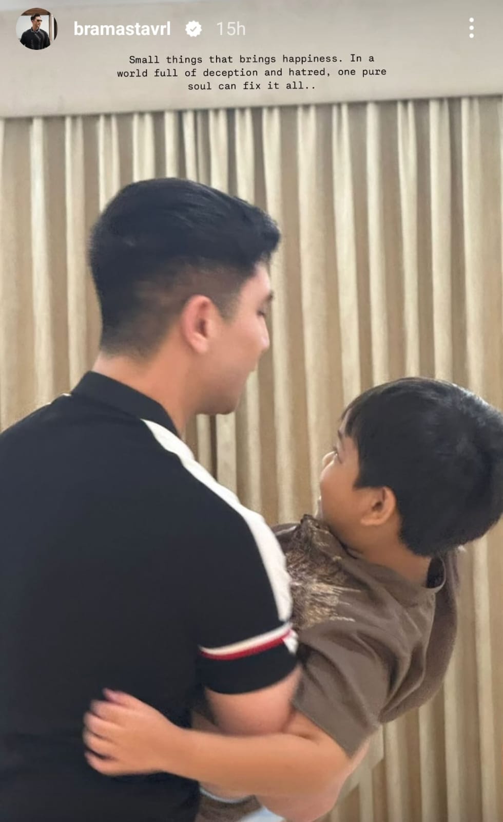 Verrell bersama Gala. Foto: Dok. Instagram @bramastavrl