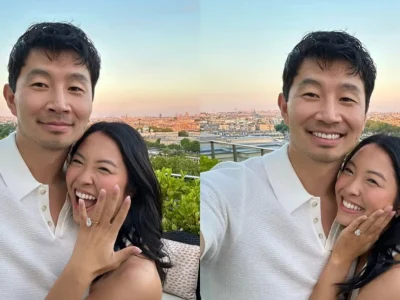 Simu Liu melamar Allison Hsu di Paris. Foto: Dok. Instagram @allison