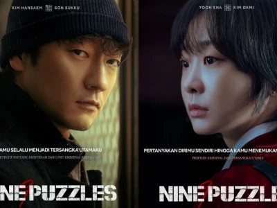 Kim Da Mi dan Son Suk Ku, pemeran drakor 'Nine Puzzles'. Foto: Dok. Instagram @disneyplushotstarid
