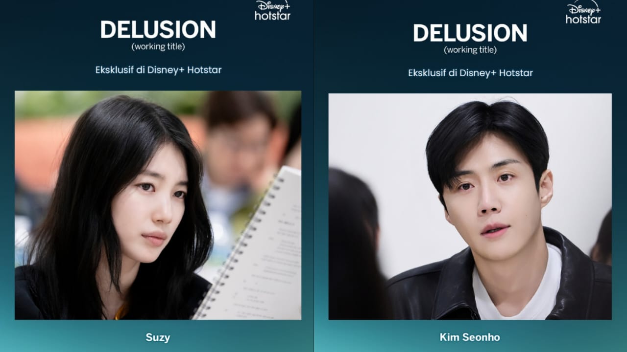 Suzy dan Kim Seon Ho saat pembacaan naskah drakor 'Delusion'. Foto: Dok. Instagram @disneyplushotstarid