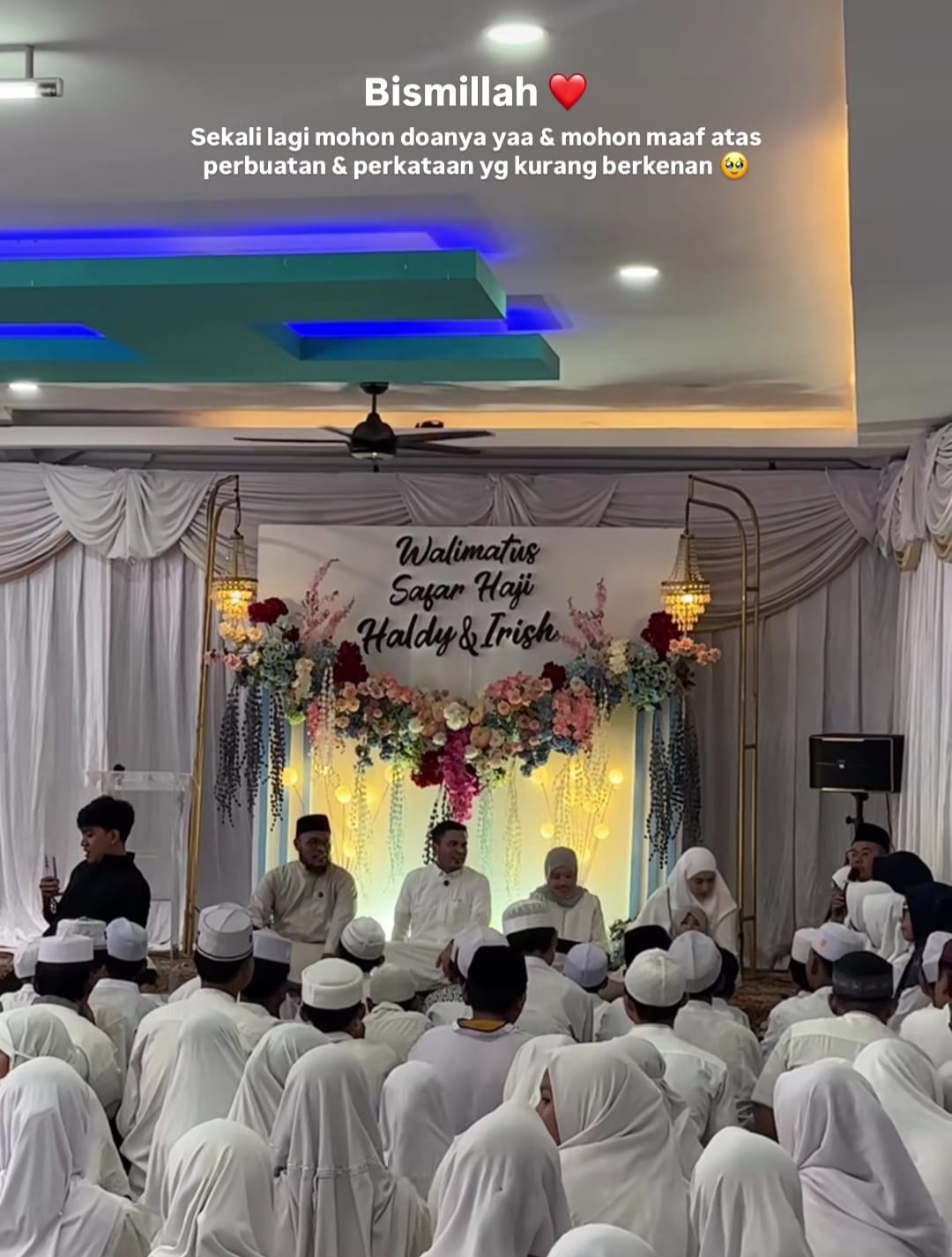 Walimatus safar haji Irish Bella dan Haldy Sabri. Foto: Dok. Instagram @_irishbella_