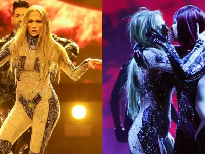 JLo suguhkan penampilan spektakuler di AMAs 2025. Foto: Dok. Kolase Instagram @amas, Getty Images
