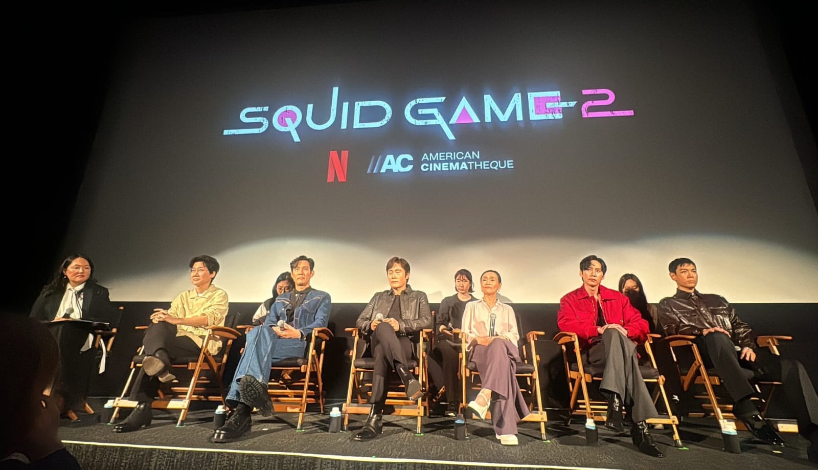 Acara tanya jawab bersama pemeran 'Squid Game 2'. Foto: Dok. Instagram @renatasamento__