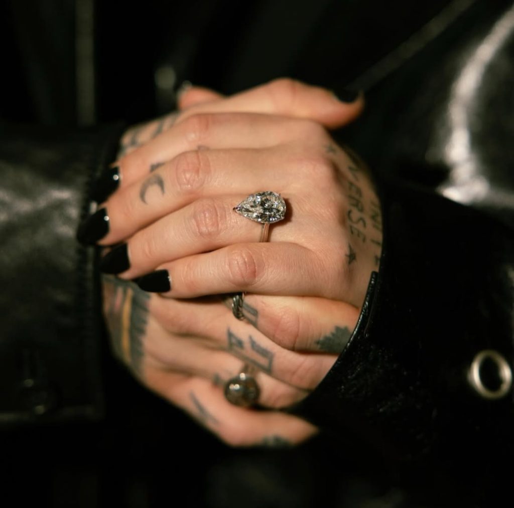 Cincin pertunangan Demi Lovato dan Jordan Lutes (Foto: Instagram/ddlovato)