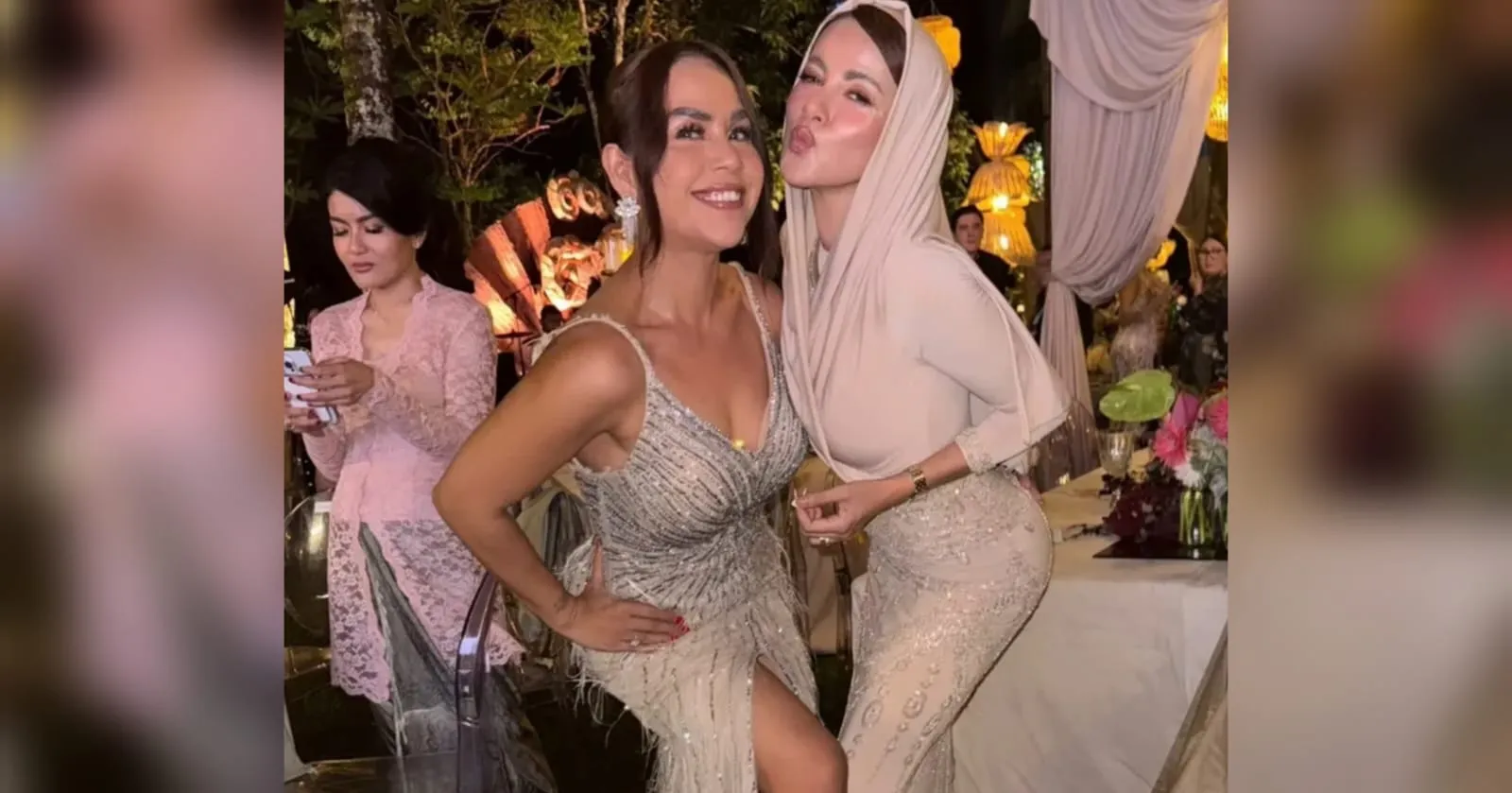 Hadiri Pernikahan, Gaya Hijab Olla Ramlan Disindir Luna Maya