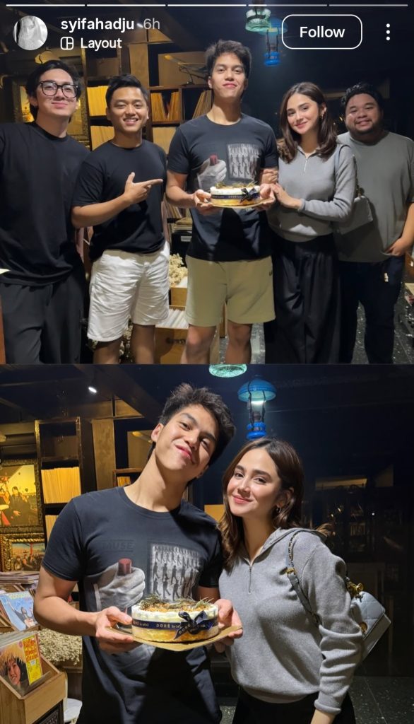 Rayakan ulang tahun bersama teman dan kekasih (Foto: Instagram/syifahadju)