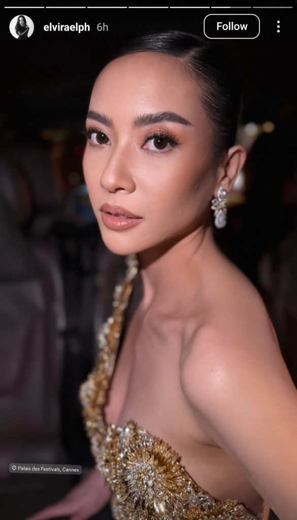 Detail riasan glam dari MUA London (Foto: Instagram/elviraelph)