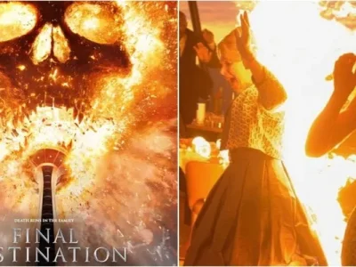 Yvette Ferguson saat dibakar di ‘Final Destination Bloodlines’ (Foto: Dok. IMDb, Instagram/yvetteferguson8)
