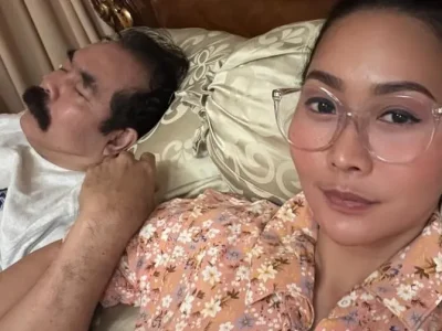 Potret mesra Inul Daratista bersama suami tercinta. Foto : Instagram/inul.d