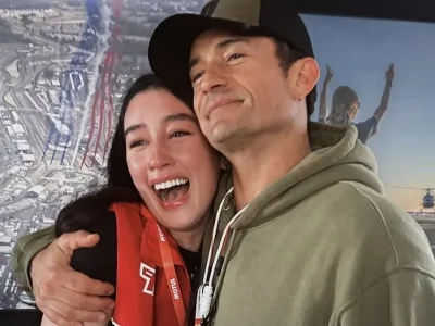 Natasha Ryder bertemu aktor Orlando Bloom. Foto : Instagram/natasharyder