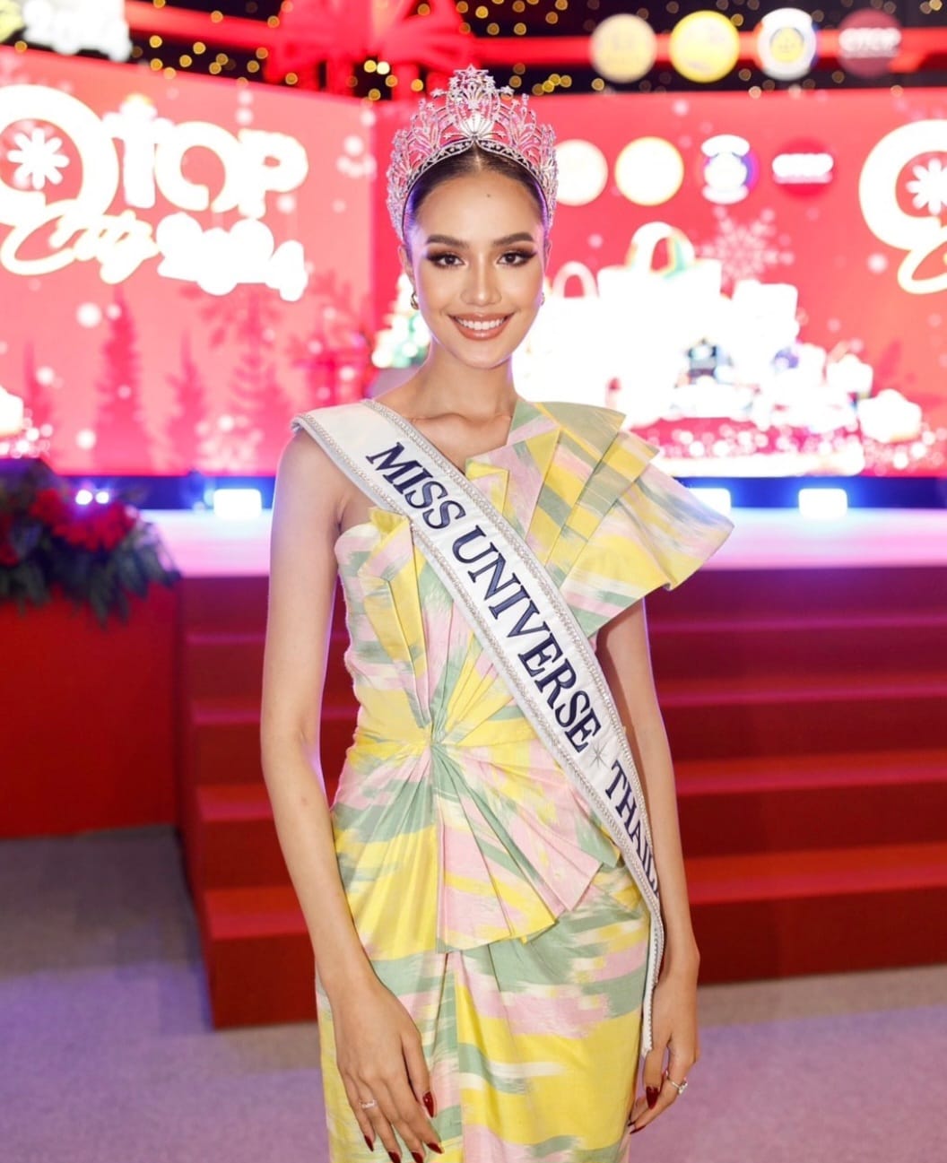Gelar sebagai runner up Miss Universe Thailand 2024 dicabut. Foto: Dok. Instagram @suchaaata