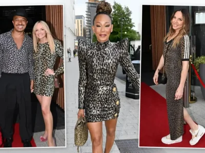 Perayaan ultah Mel B (tengah) berubah jadi ajang reuni sebagai Spice Girls. (Foto: MCPIX)