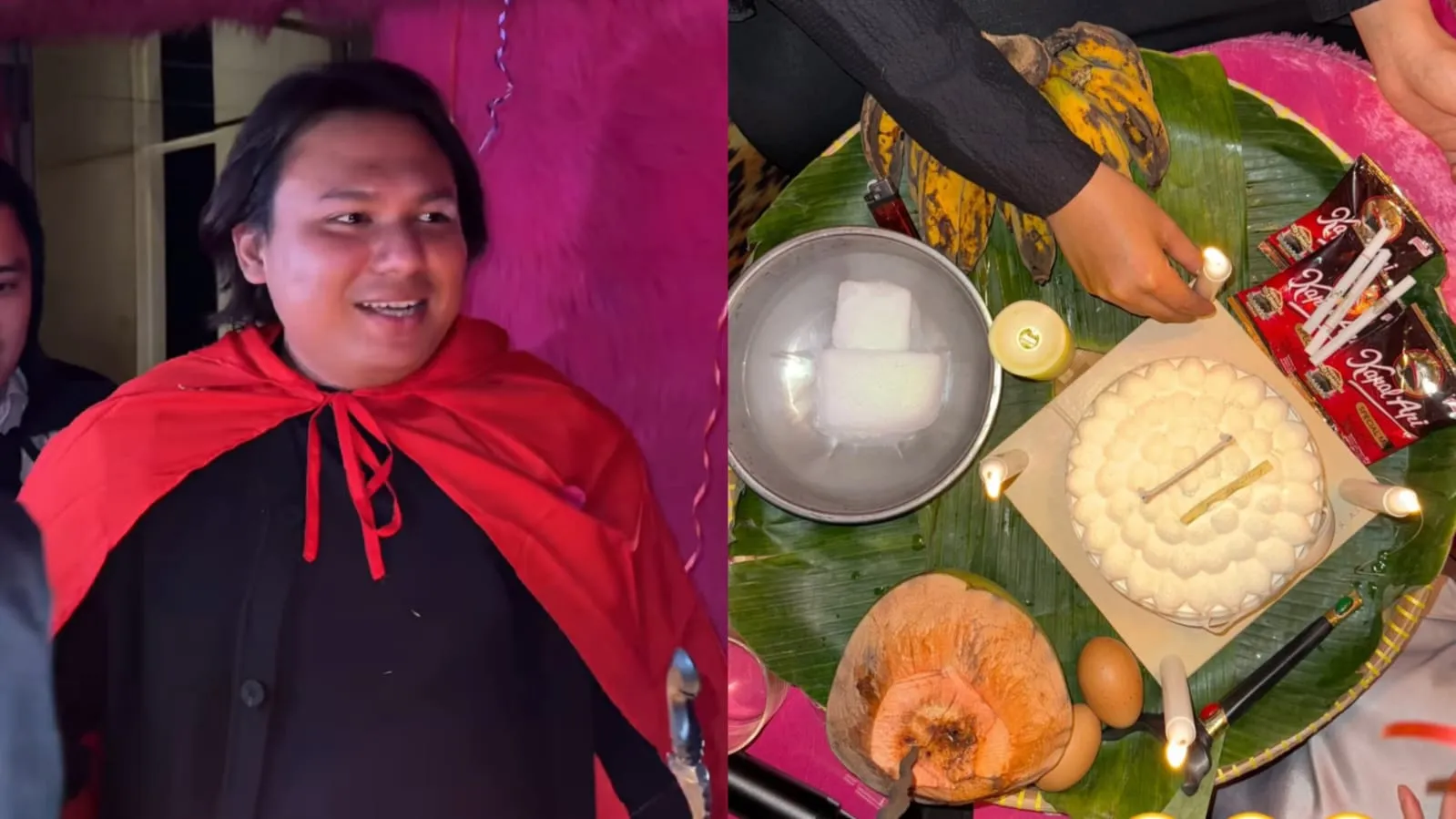 Keanu Angelo Dapat Surprise Kue Sesajen di Ulang Tahun ke-27