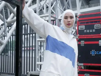 Zaskia Adya Mecca ikut Pawai Global Menuju Gaza. (Foto: Dok. Pri)