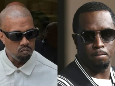Kanye West memberikan dukungan untuk Sean Diddy Combs. Foto: Dok. AP News